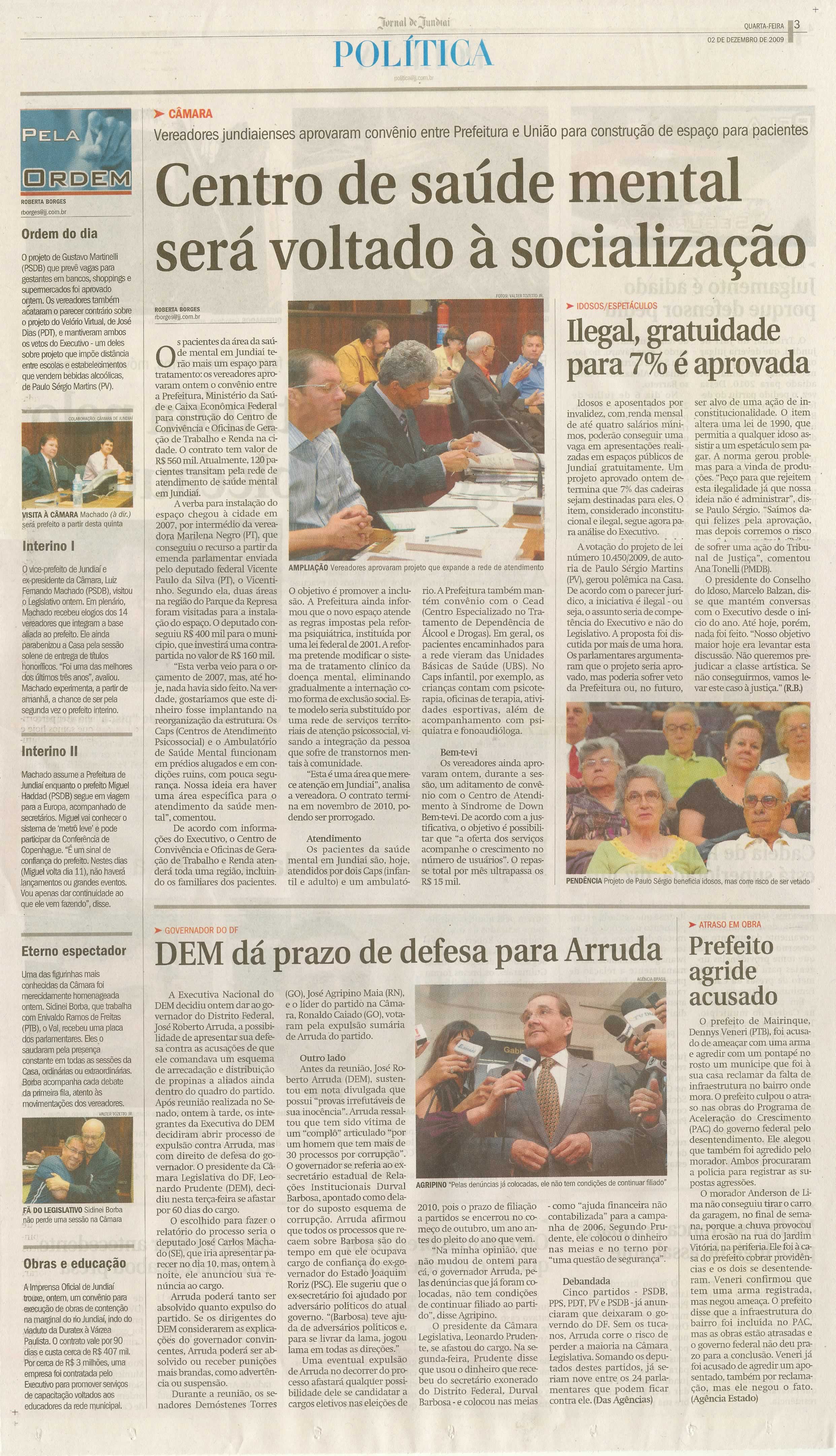 Jornal de Jundiaí - 02/12/2009