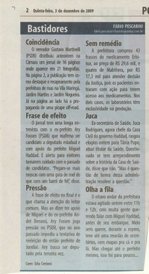 Bom Dia Jundiaí - 03/12/2009
