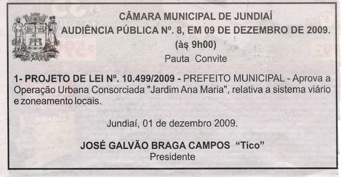 Bom Dia Jundiaí - 05/12/2009