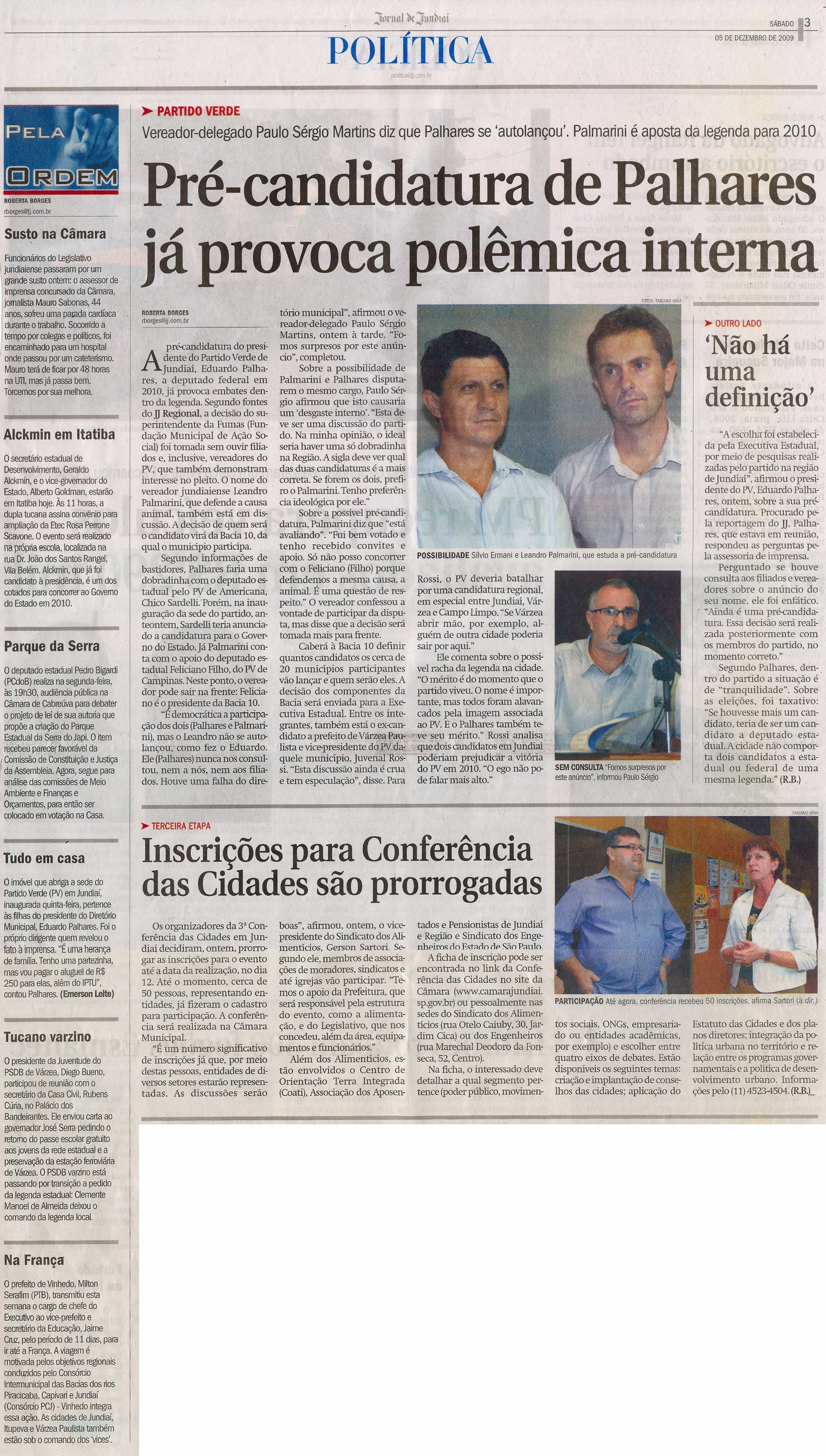 Jornal de Jundiaí - 05/12/2009