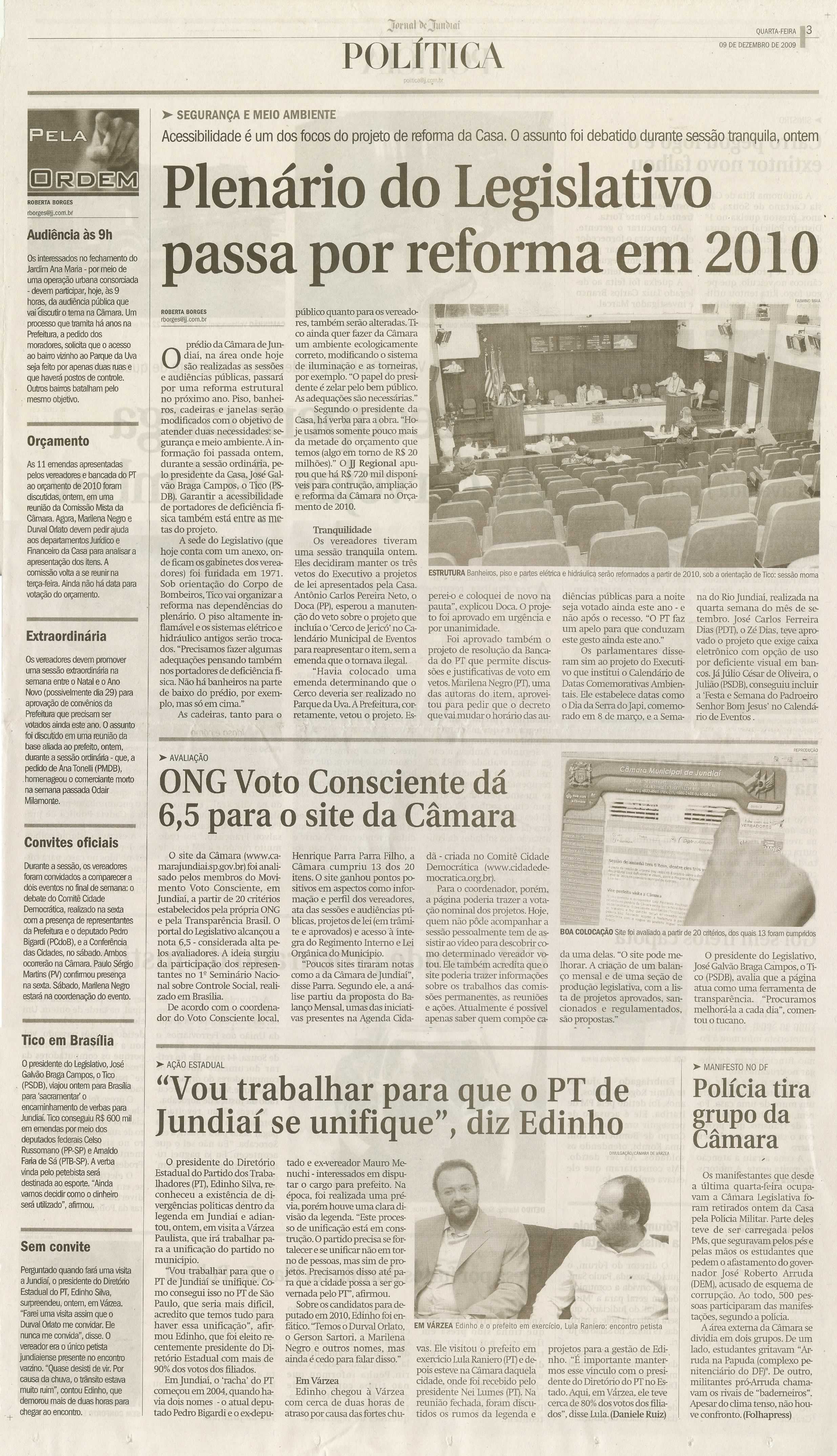 Jornal de Jundiaí - 09/12/2009
