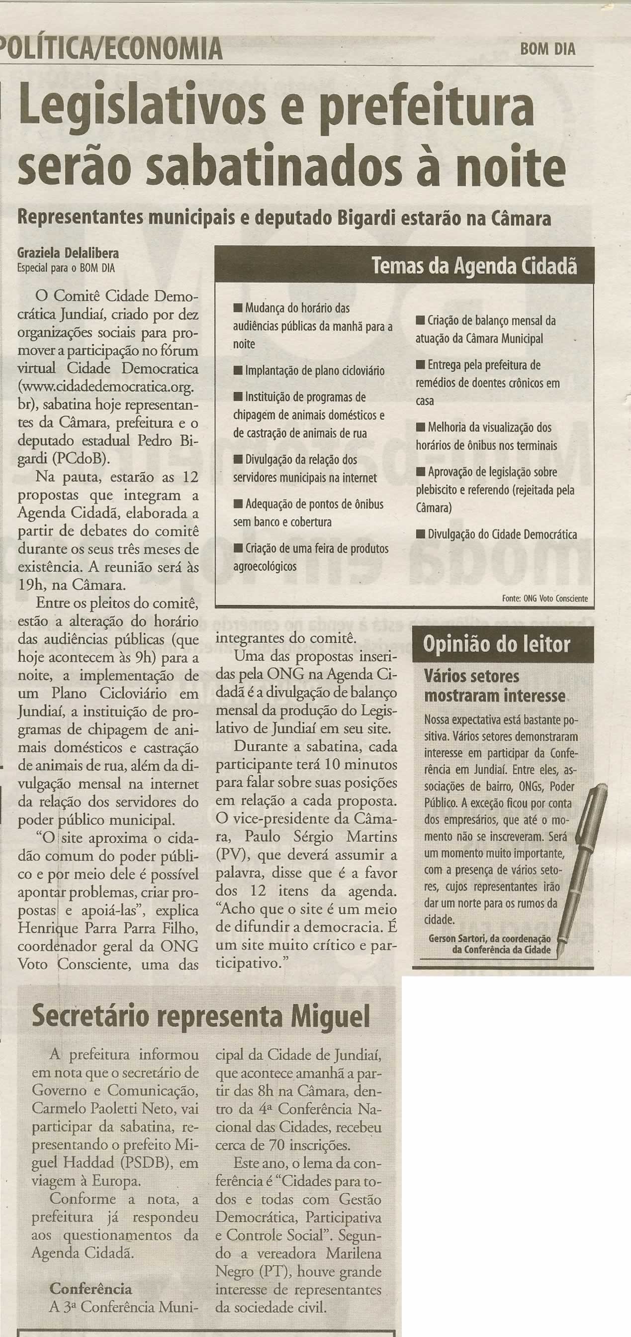 Bom Dia Jundiaí - 11/12/2009