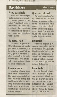 Bom Dia Jundiaí - 11/12/2009