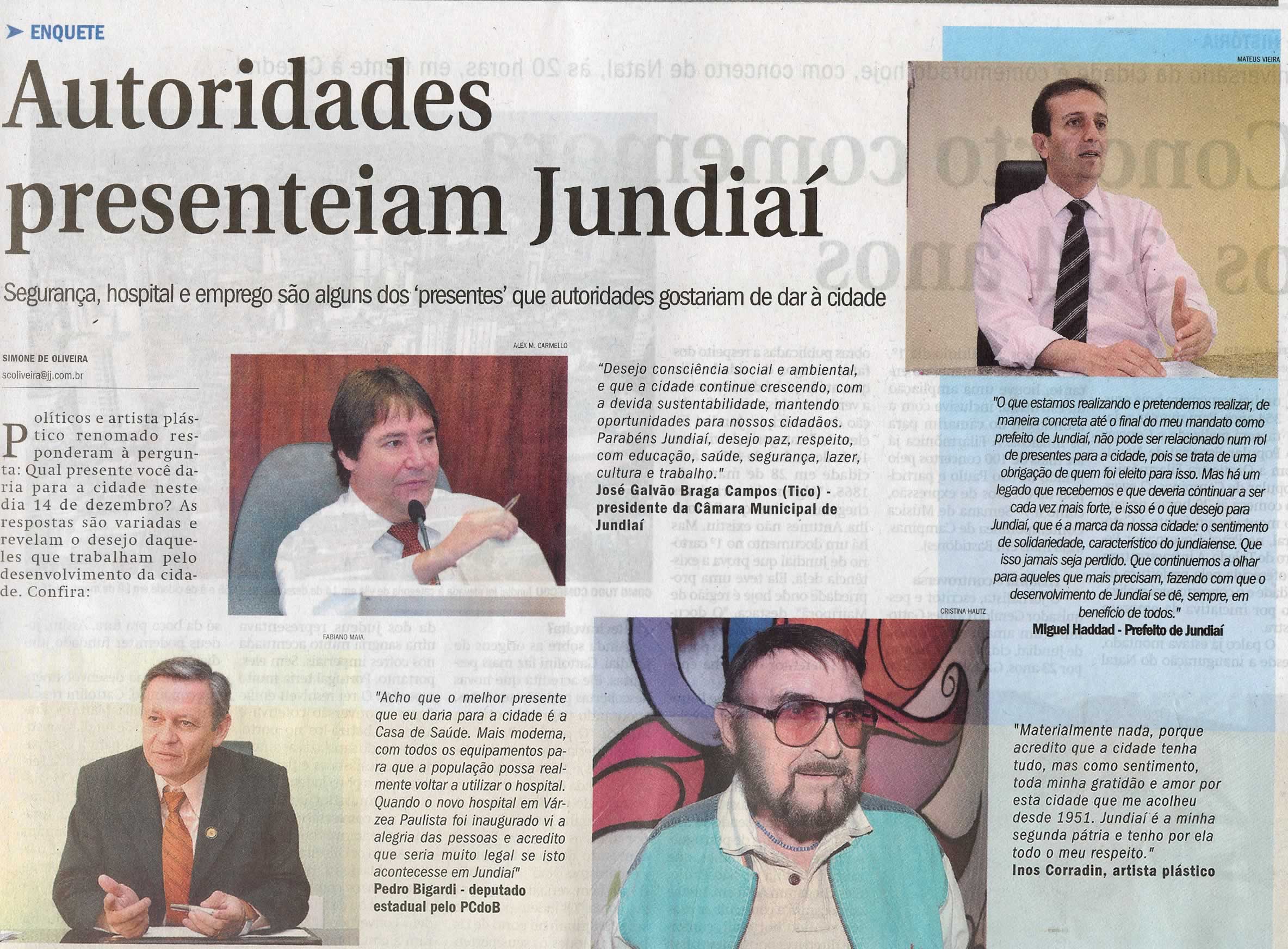 Jornal de Jundiaí - 14/12/2009