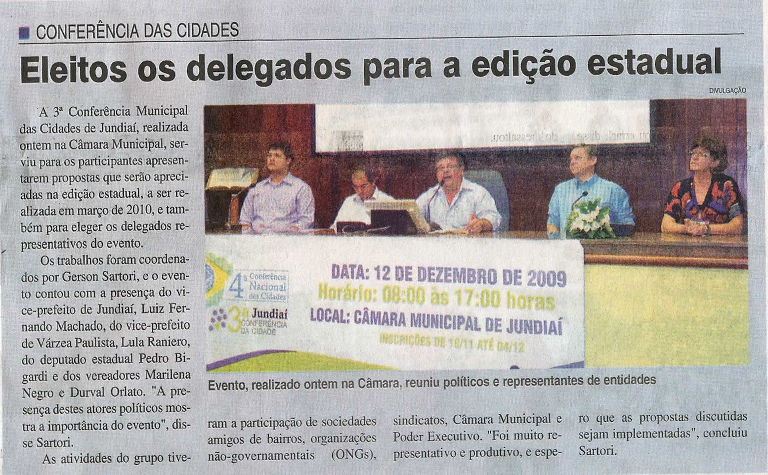 Jornal da Cidade - 13/12/2009