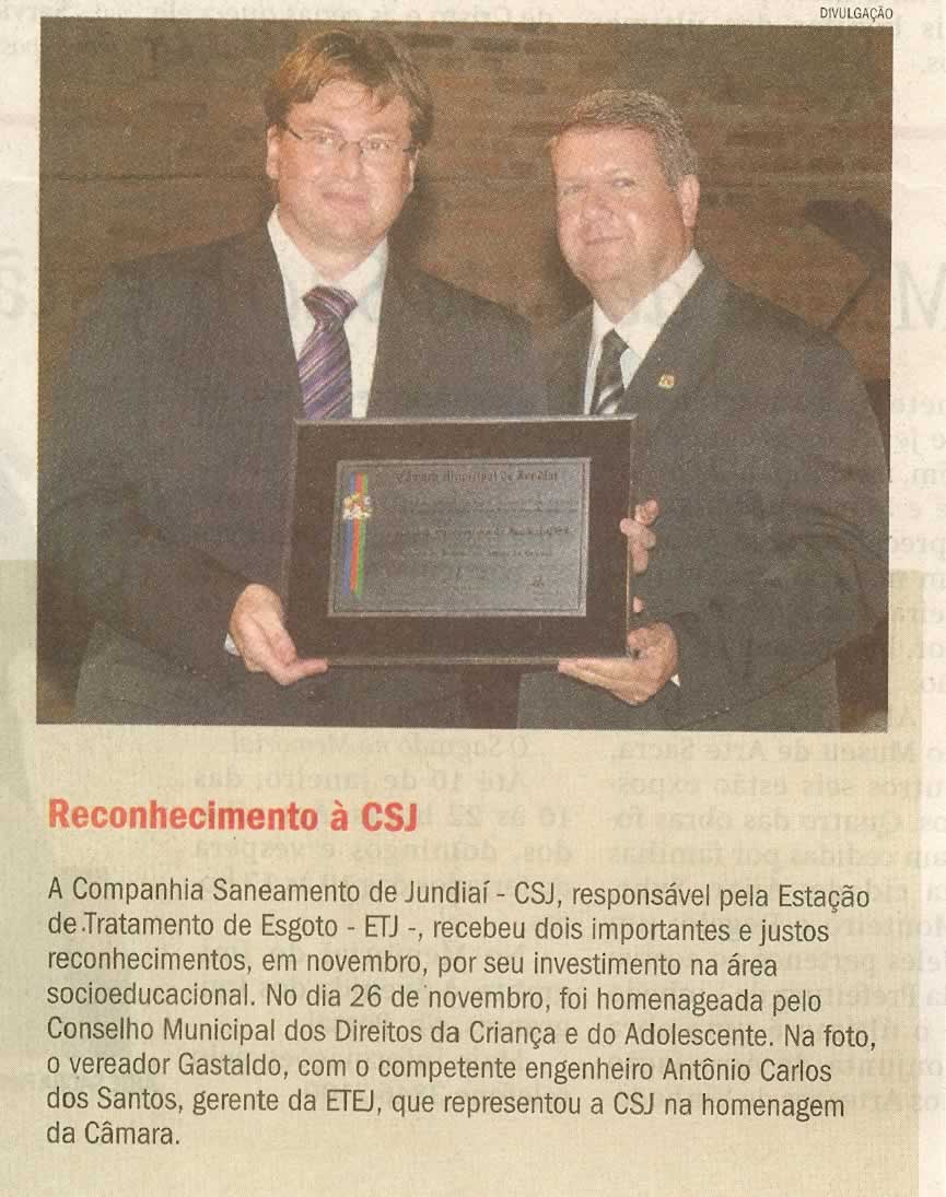 Jornal de Jundiaí - 16/12/2009