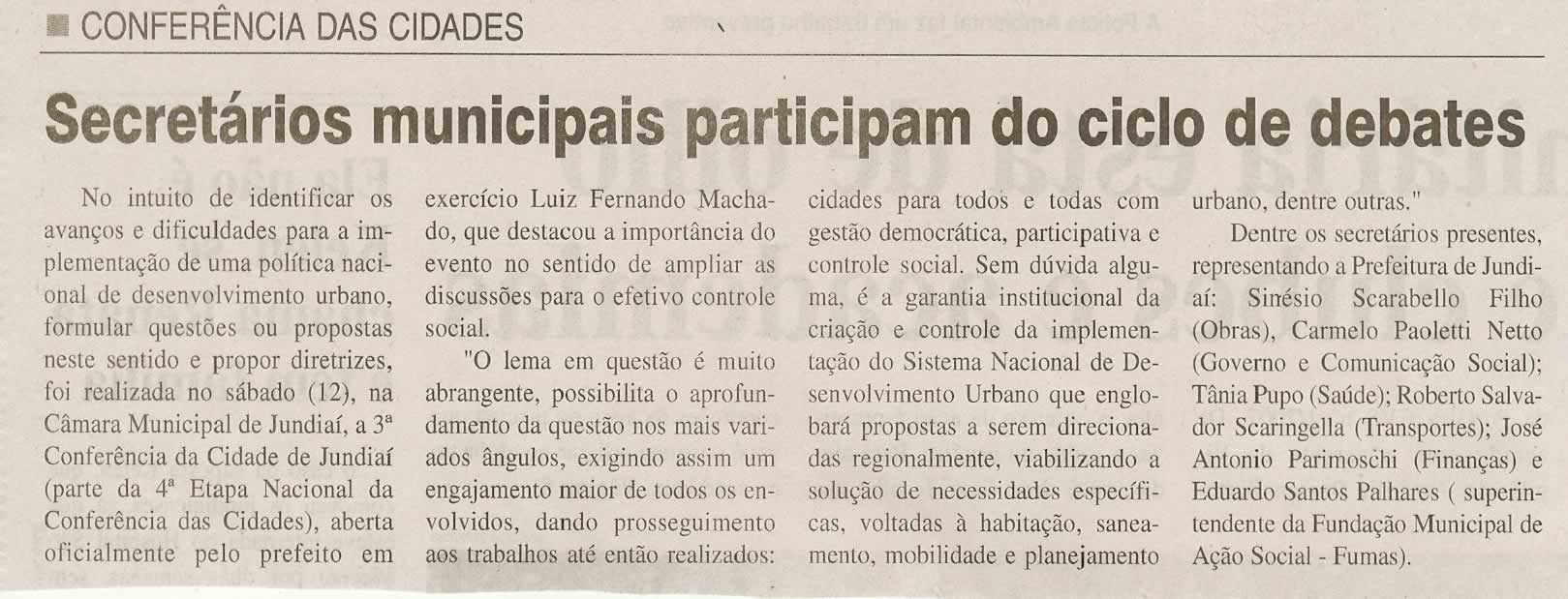 Jornal da Cidade - 15/12/2009
