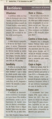 Bom Dia Jundiaí - 17/12/2009
