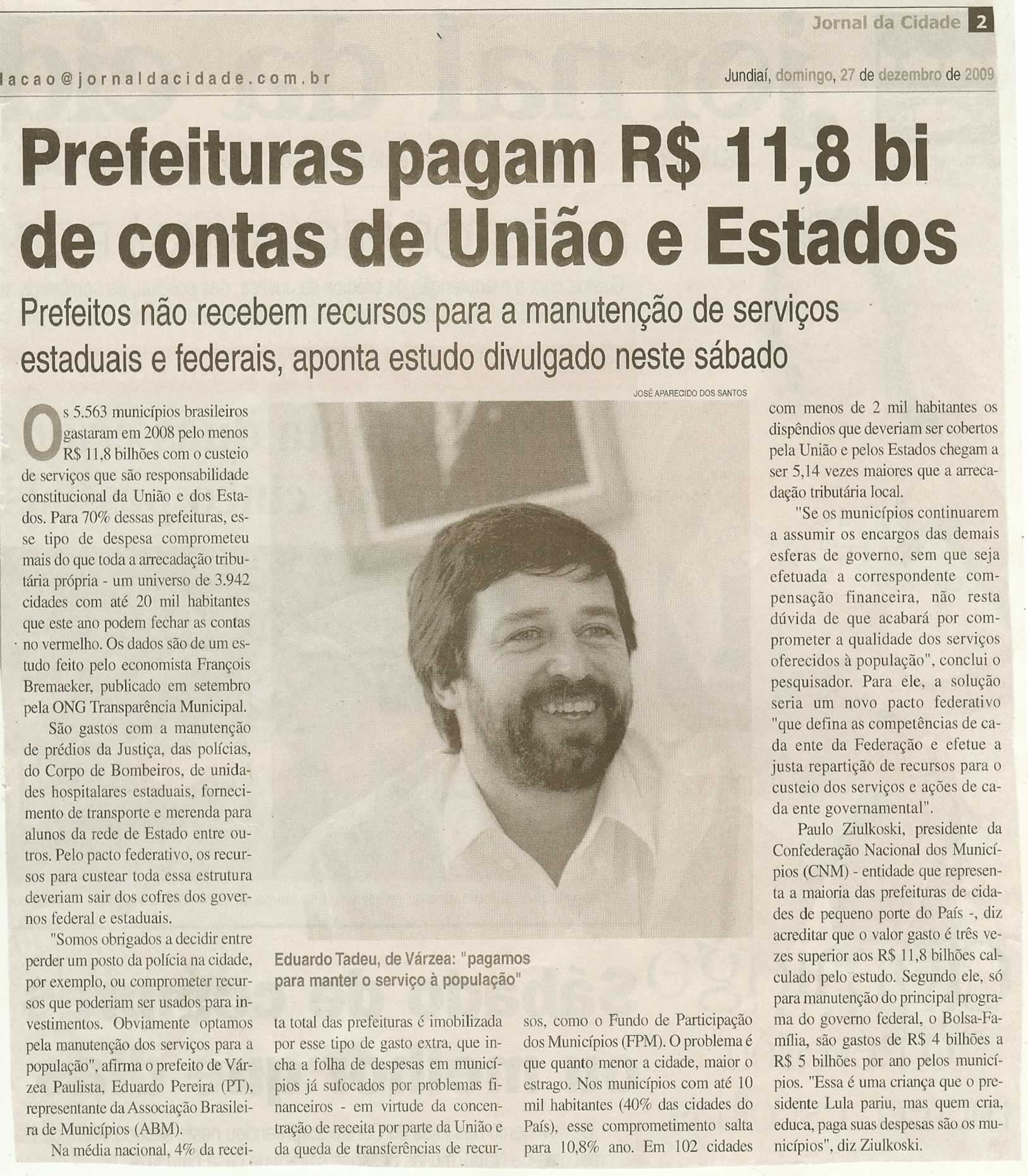 Jornal da Cidade - 27/12/2009