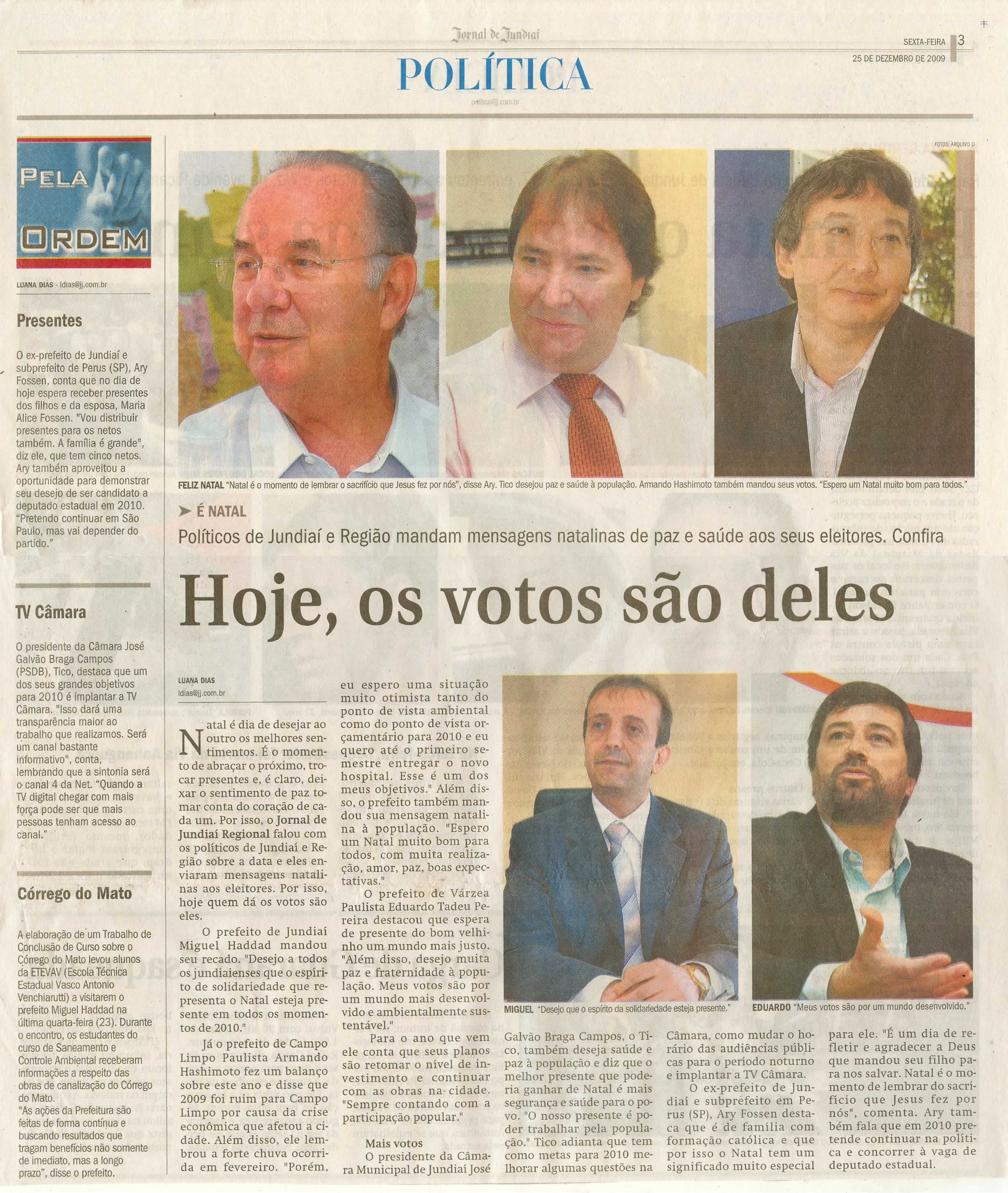 Jornal de Jundiaí - 25/12/2009