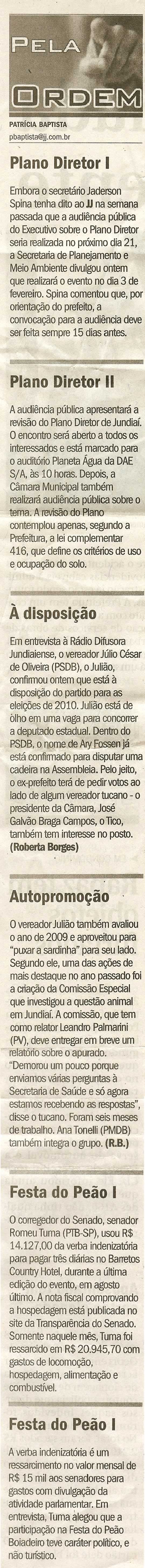 Jornal de Jundiaí - 19/01/2010