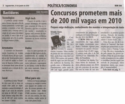 Bom Dia Jundiaí - 25/01/2010