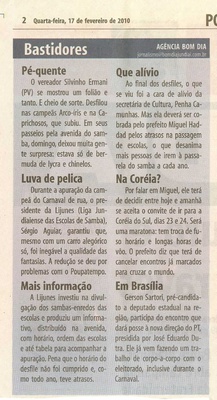Bom Dia Jundiaí - 17/02/2010