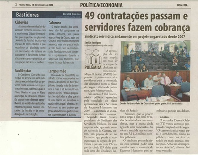 Bom Dia Jundiaí - 18/02/2010