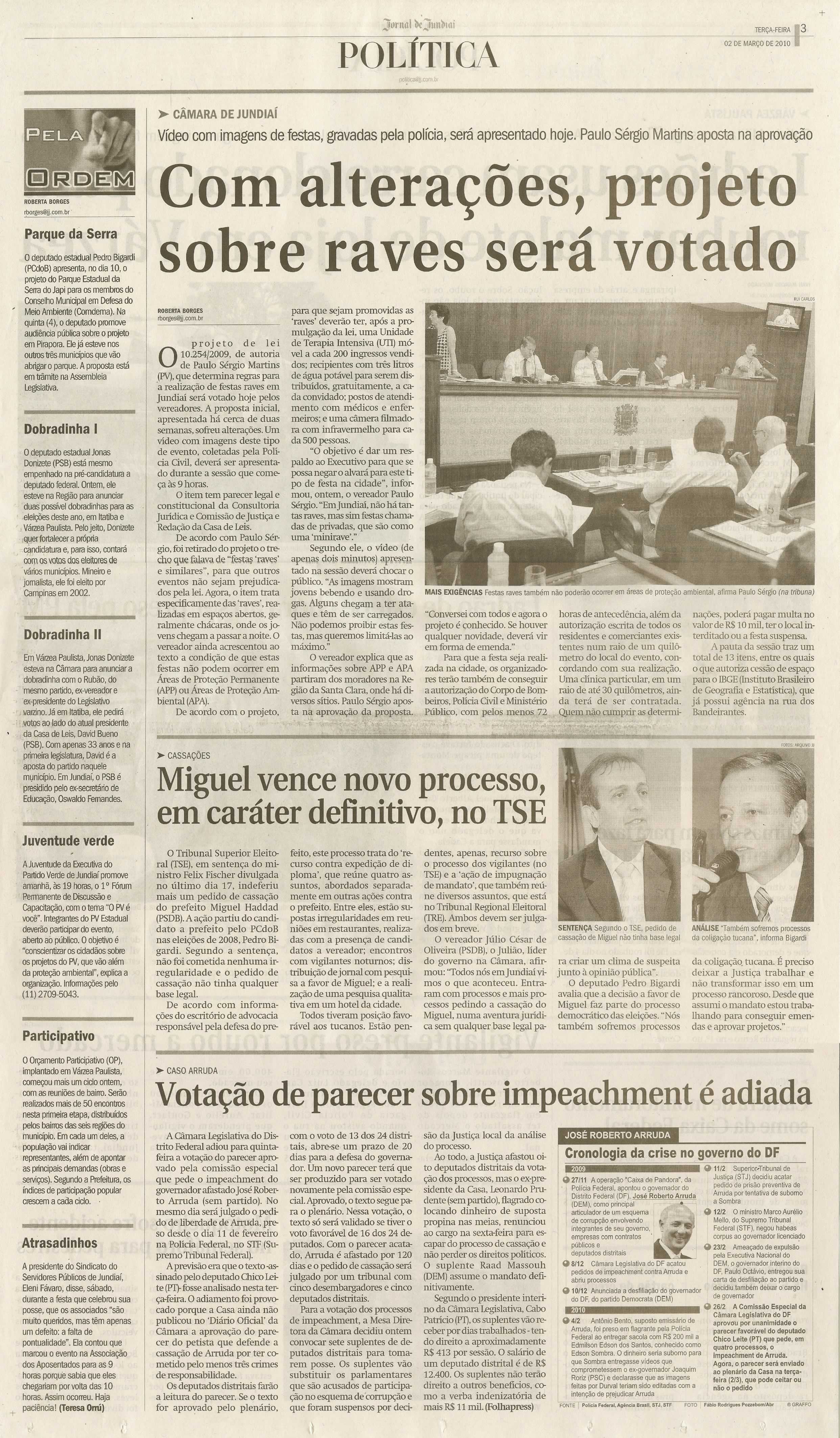 Jornal de Jundiaí - 02/03/2010