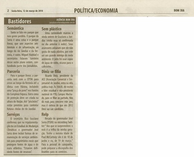 Bom Dia Jundiaí - 12/03/2010