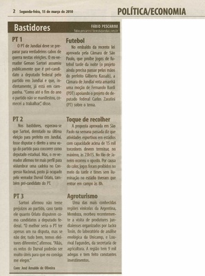 Bom Dia Jundiaí - 15/03/2010
