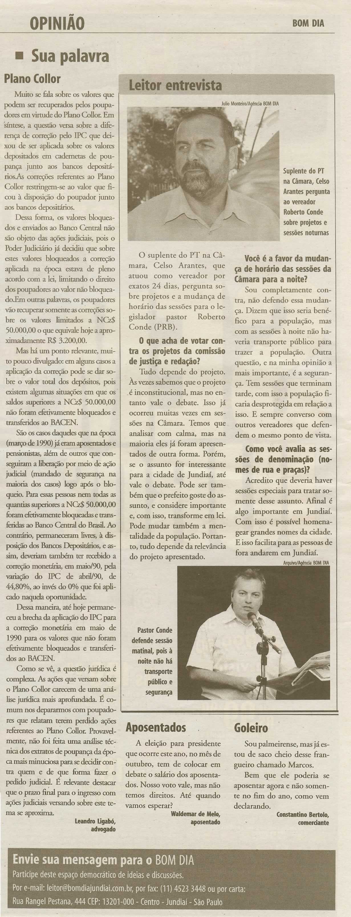 Bom Dia Jundiaí - 14/03/2010