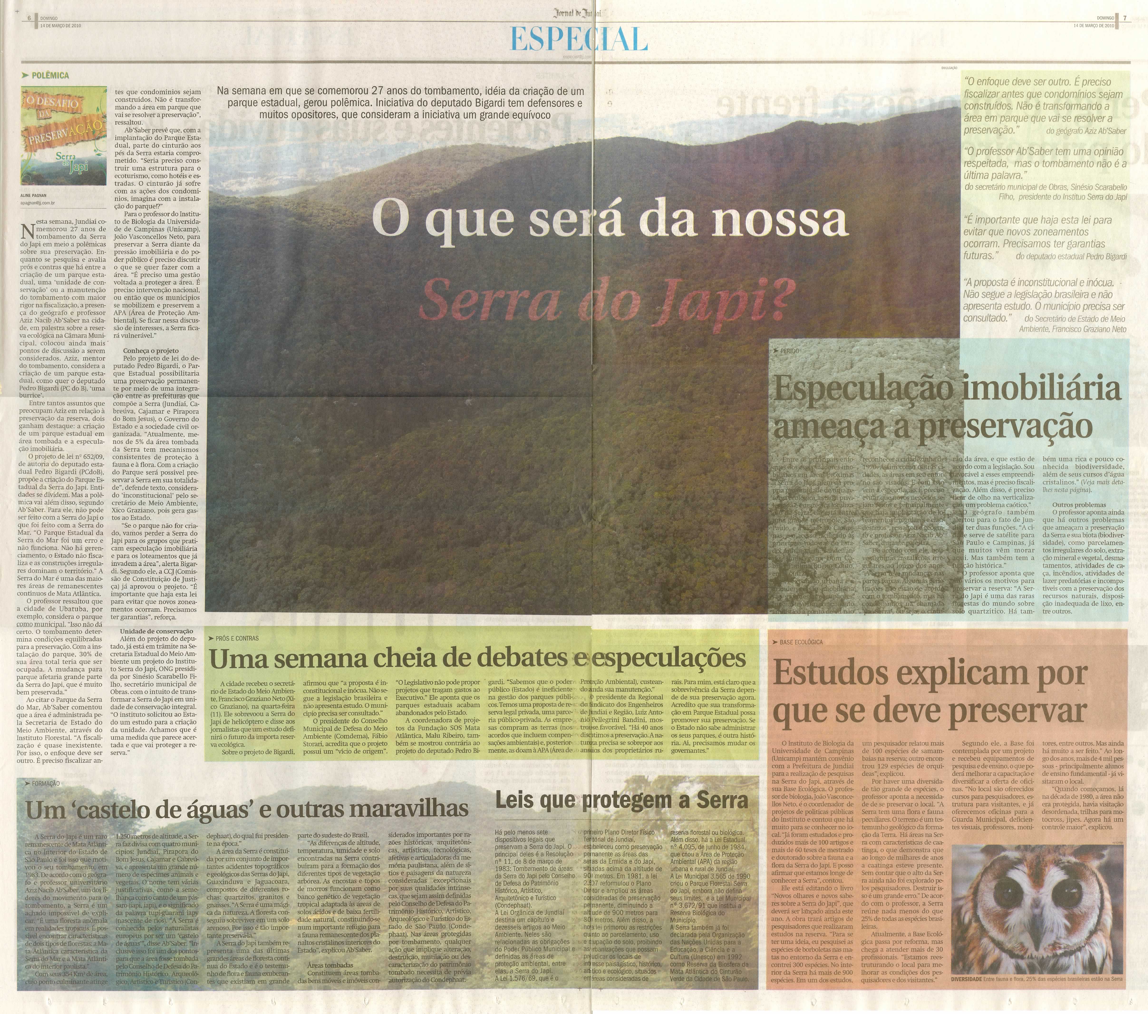 Jornal de Jundiaí - 14/03/2010