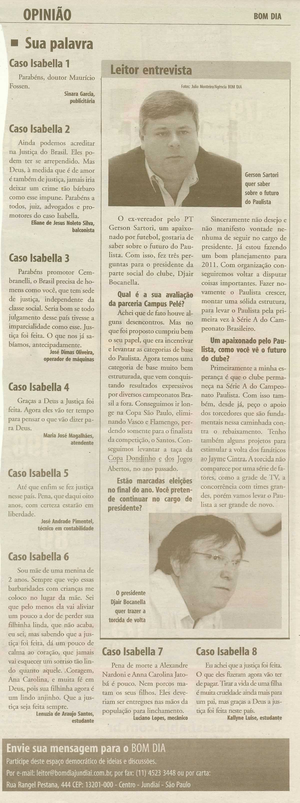 Bom Dia Jundiaí - 28/03/2010