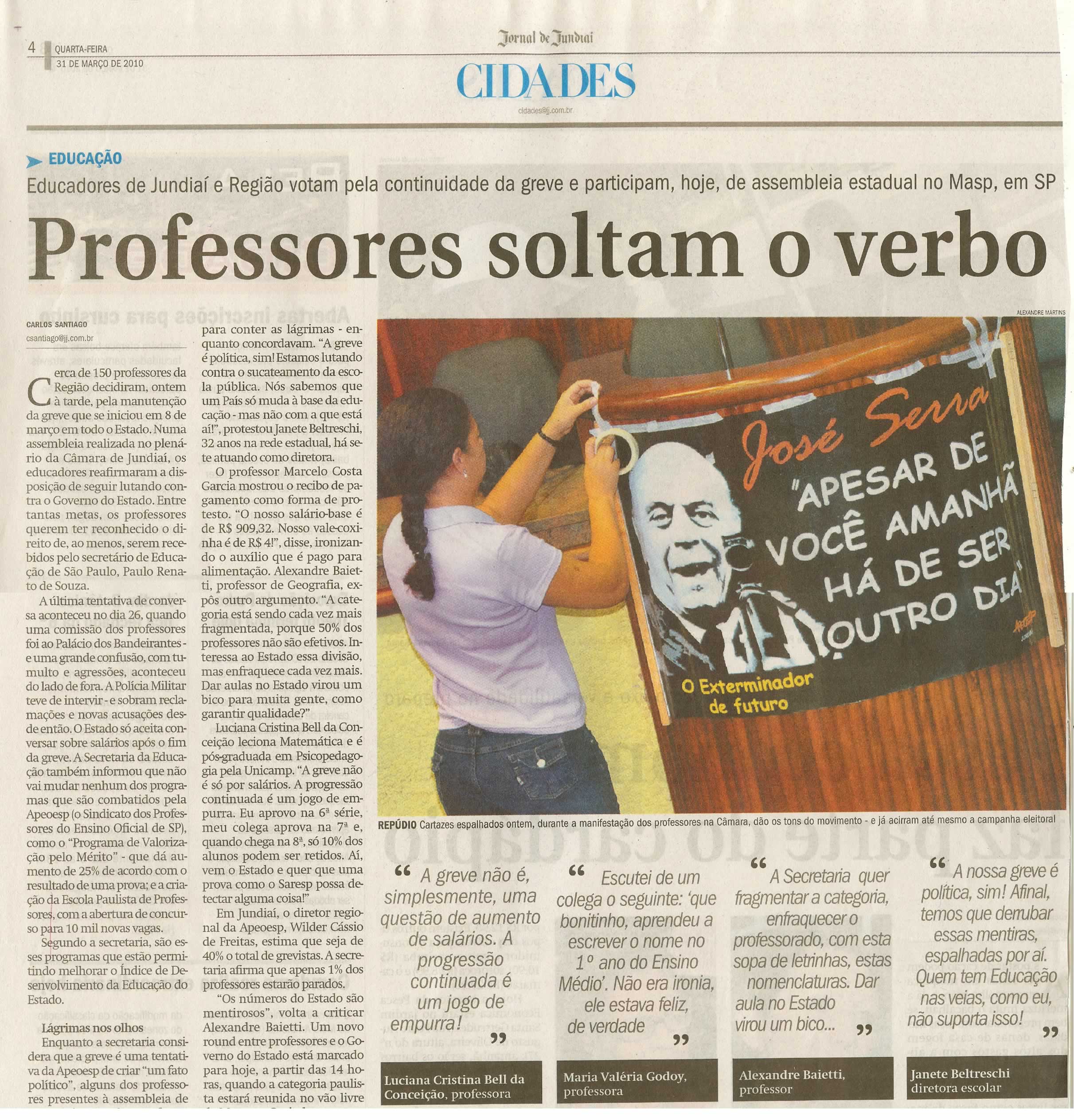 Jornal de Jundiaí - 31/03/2010