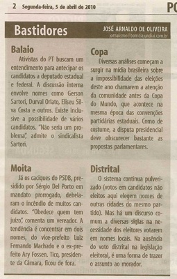 Bom Dia Jundiaí - 05/04/2010