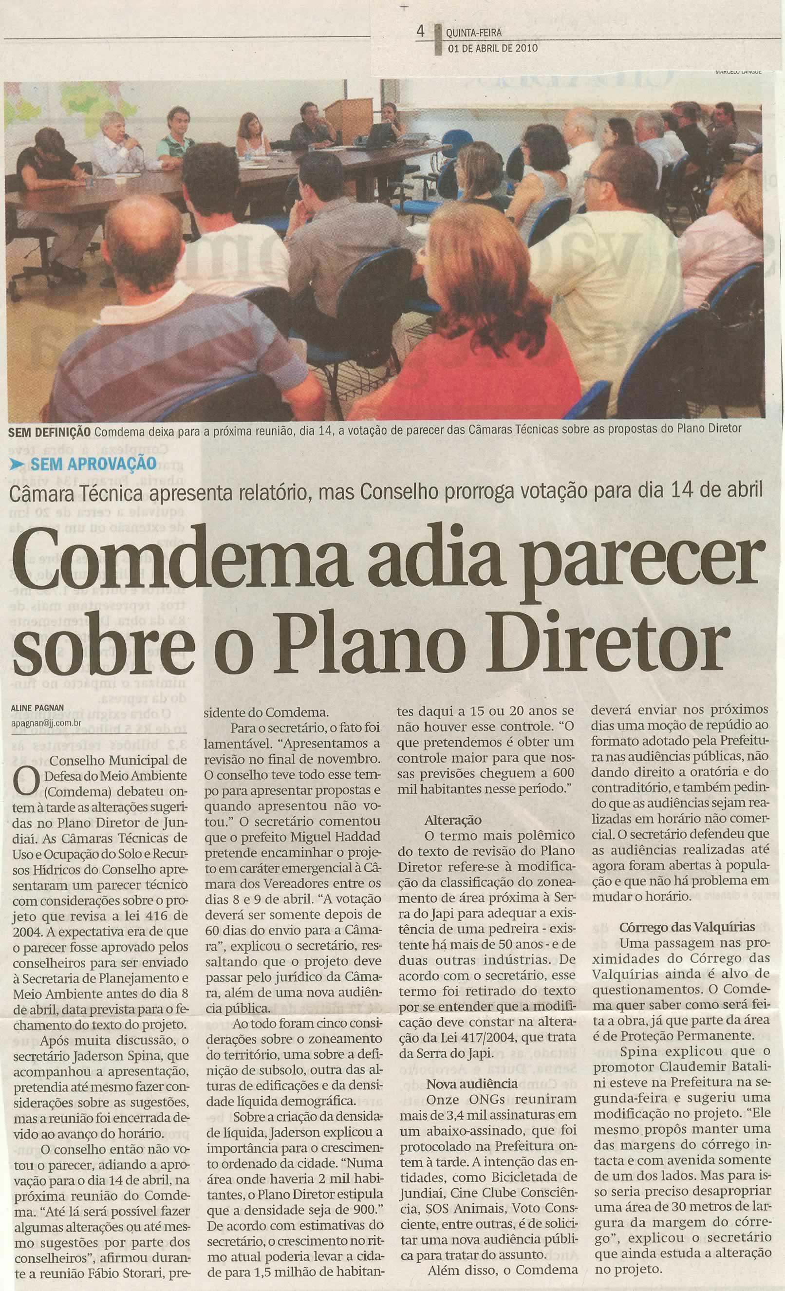 Jornal de Jundiaí - 01/04/2010