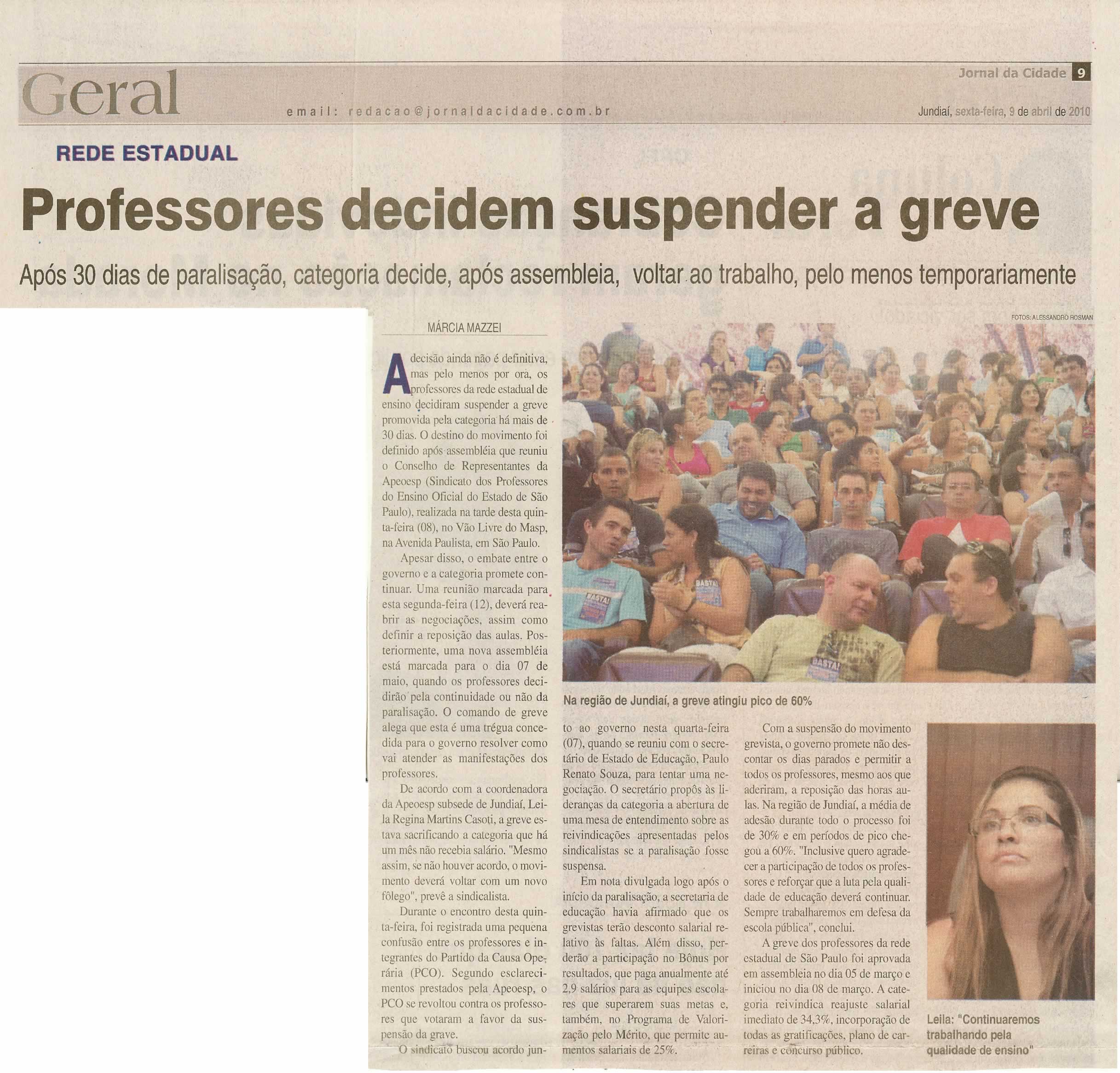 Jornal da Cidade - 09/04/2010
