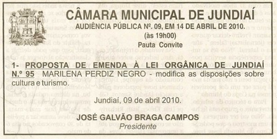 Jornal de Jundiaí - 10/04/2010