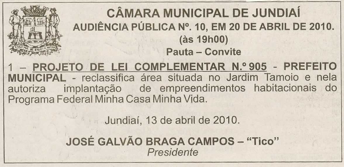 Jornal da Cidade - 17/04/2010
