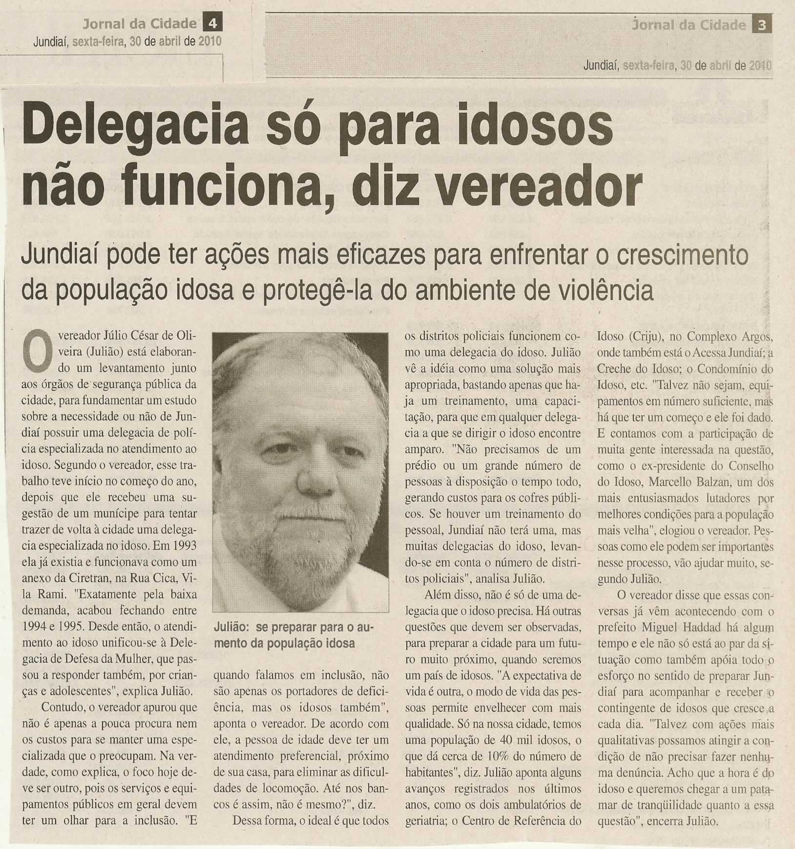 Jornal da Cidade - 30/04/2010