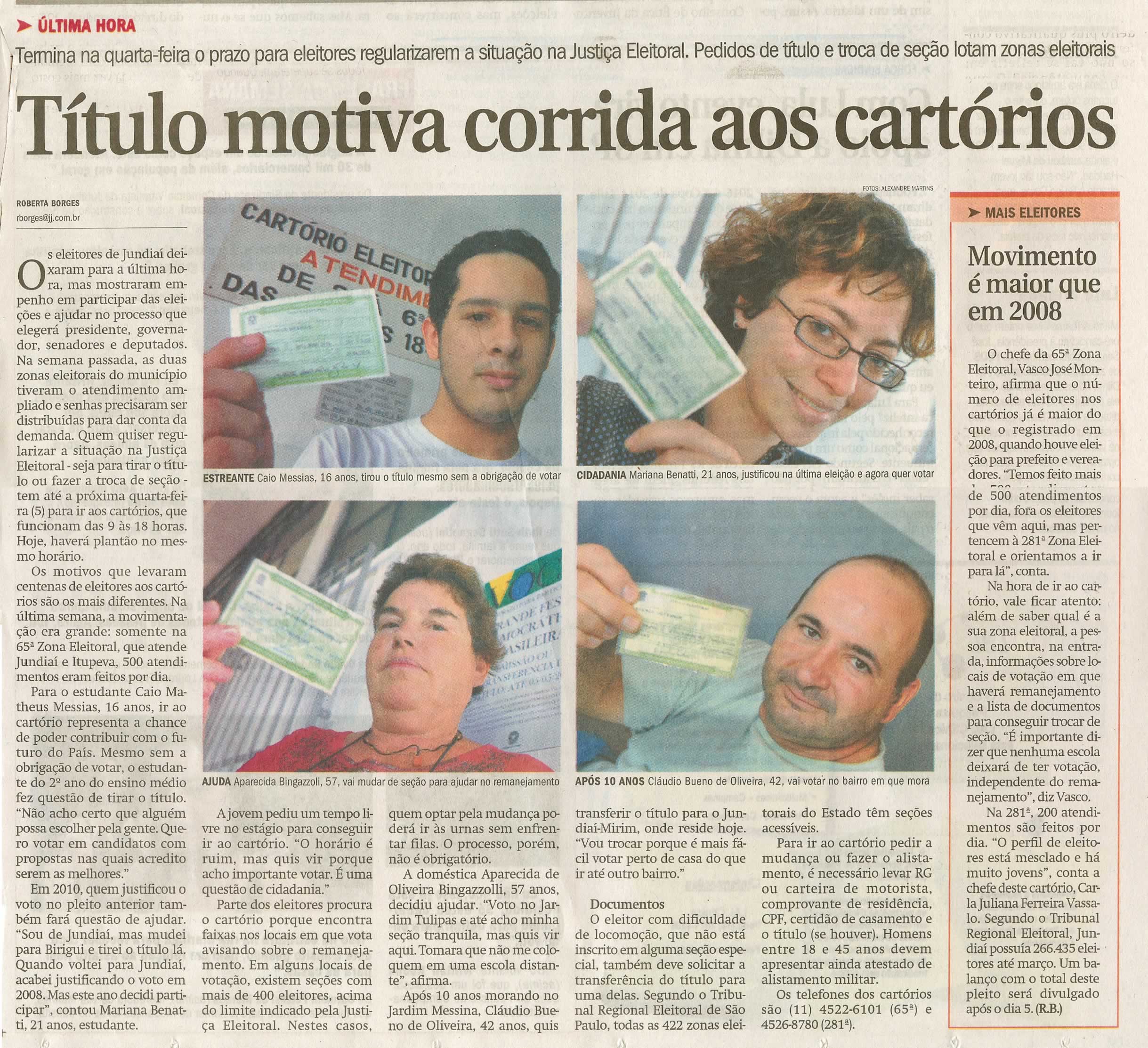 Jornal de Jundiaí - 02/05/2010