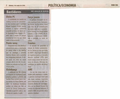 Bom Dia Jundiaí - 08/05/2010