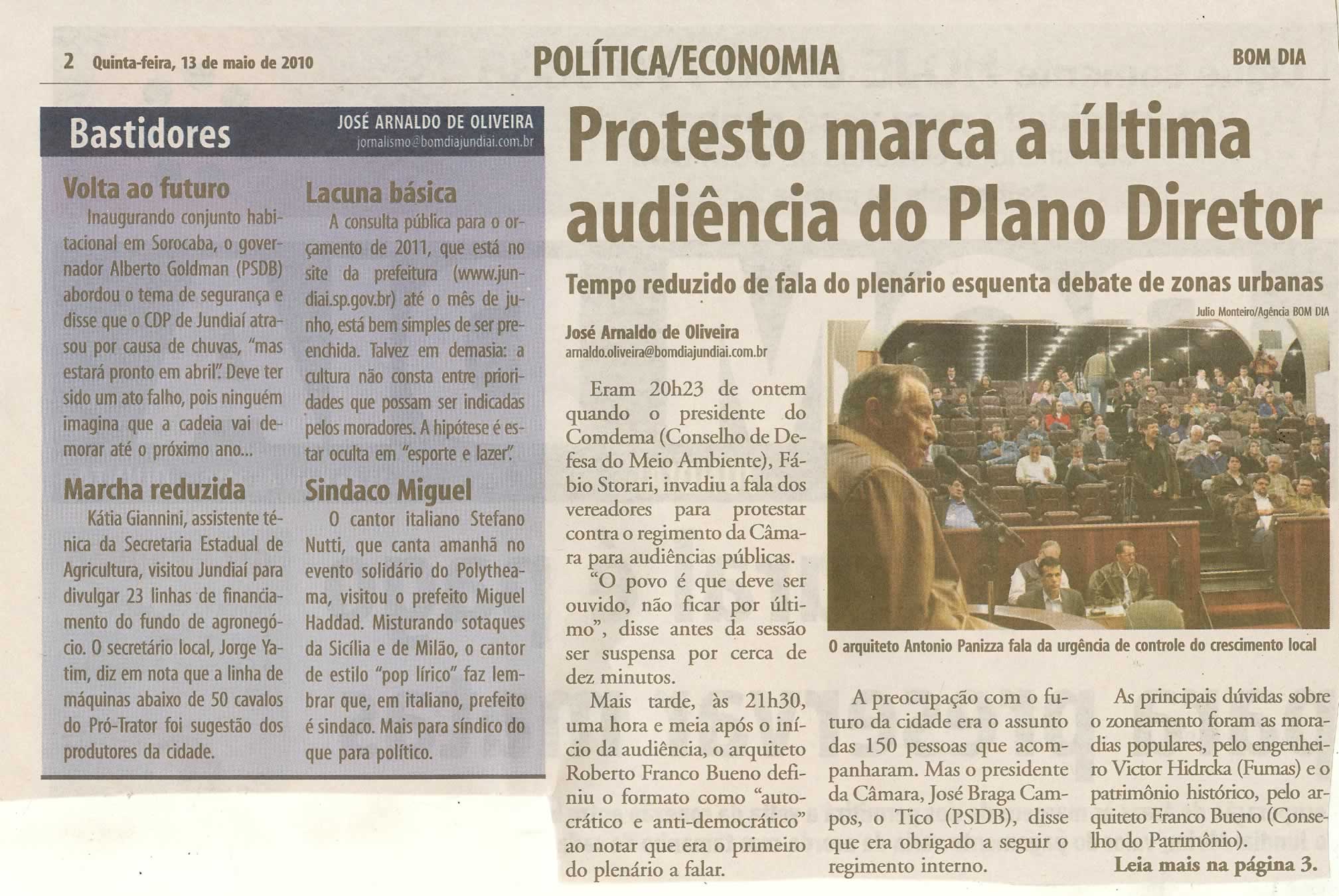 Bom Dia Jundiaí - 13/05/2010