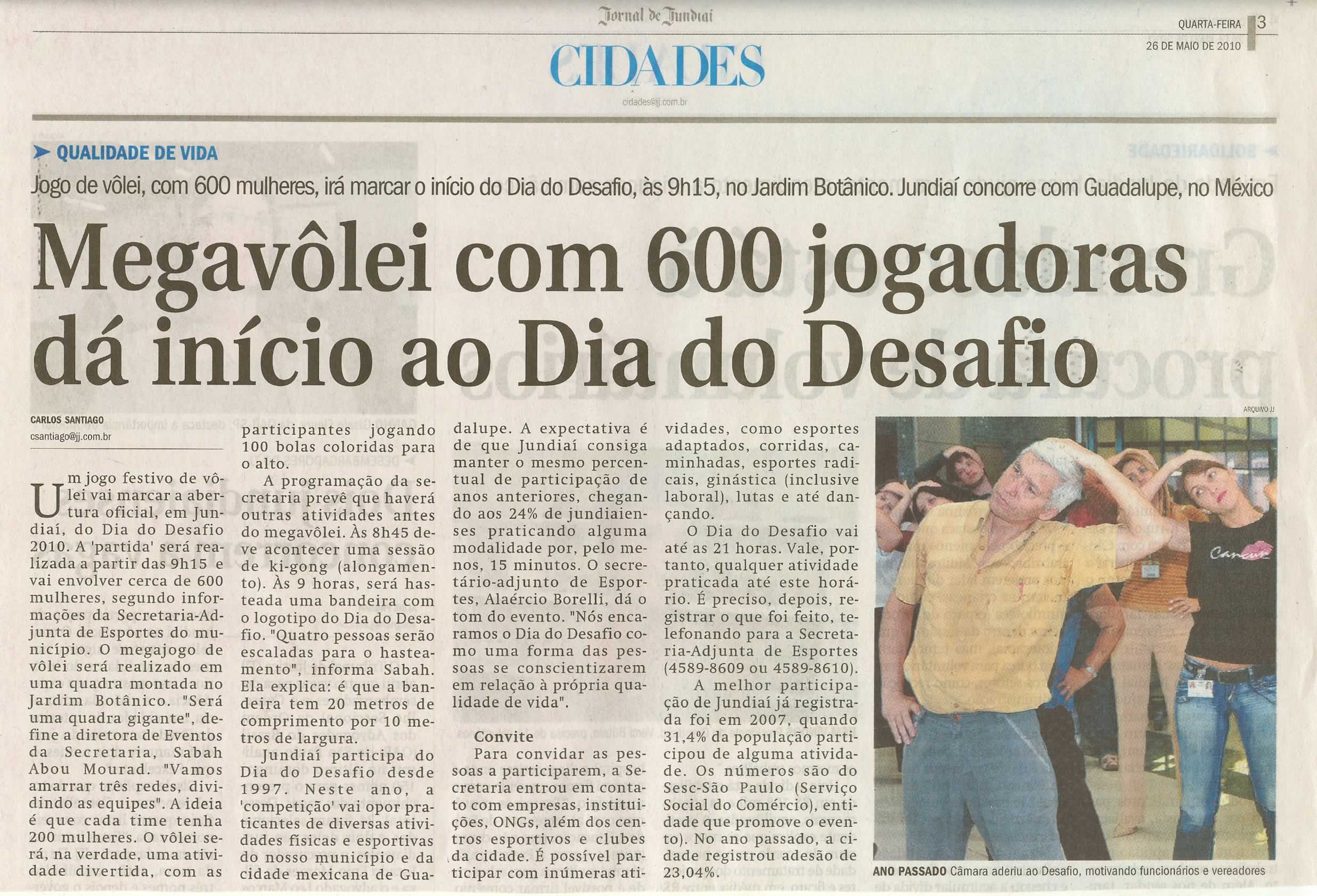 Jornal de Jundiaí - 26/05/2010