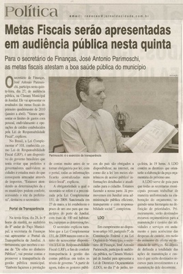 Jornal da Cidade - 27/05/2010