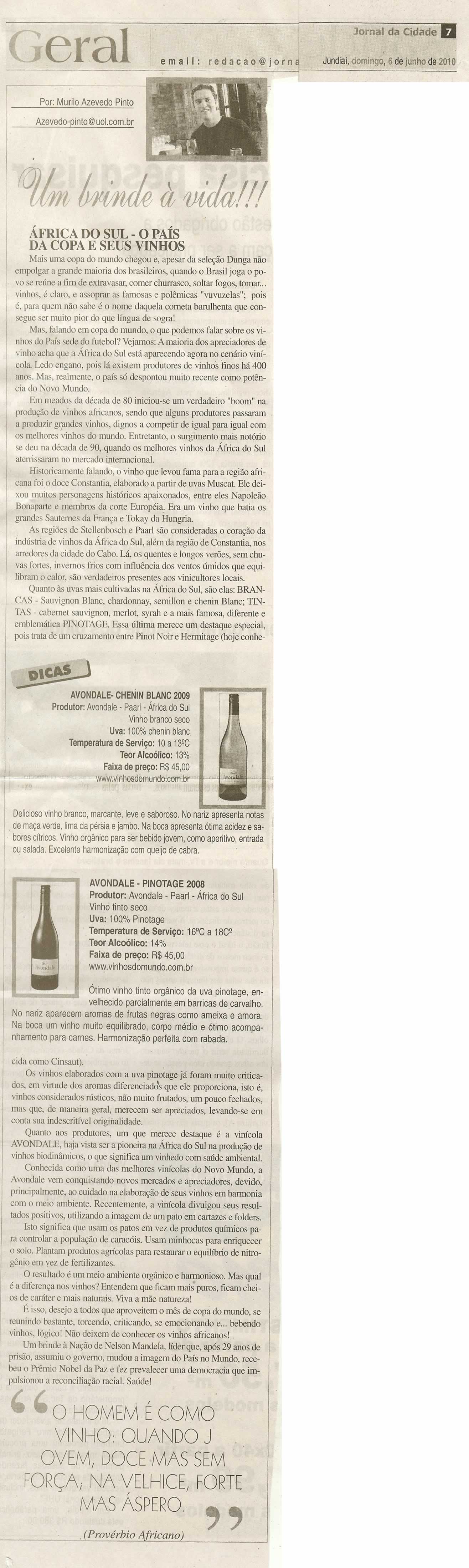 Jornal da Cidade - 06/06/2010