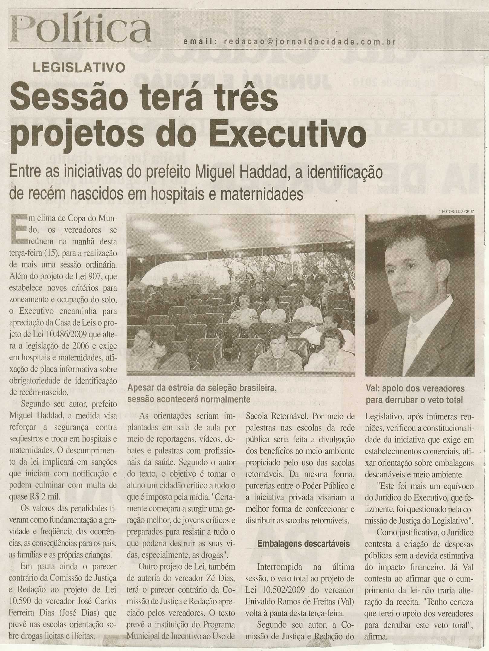 Jornal da Cidade - 15/06/2010