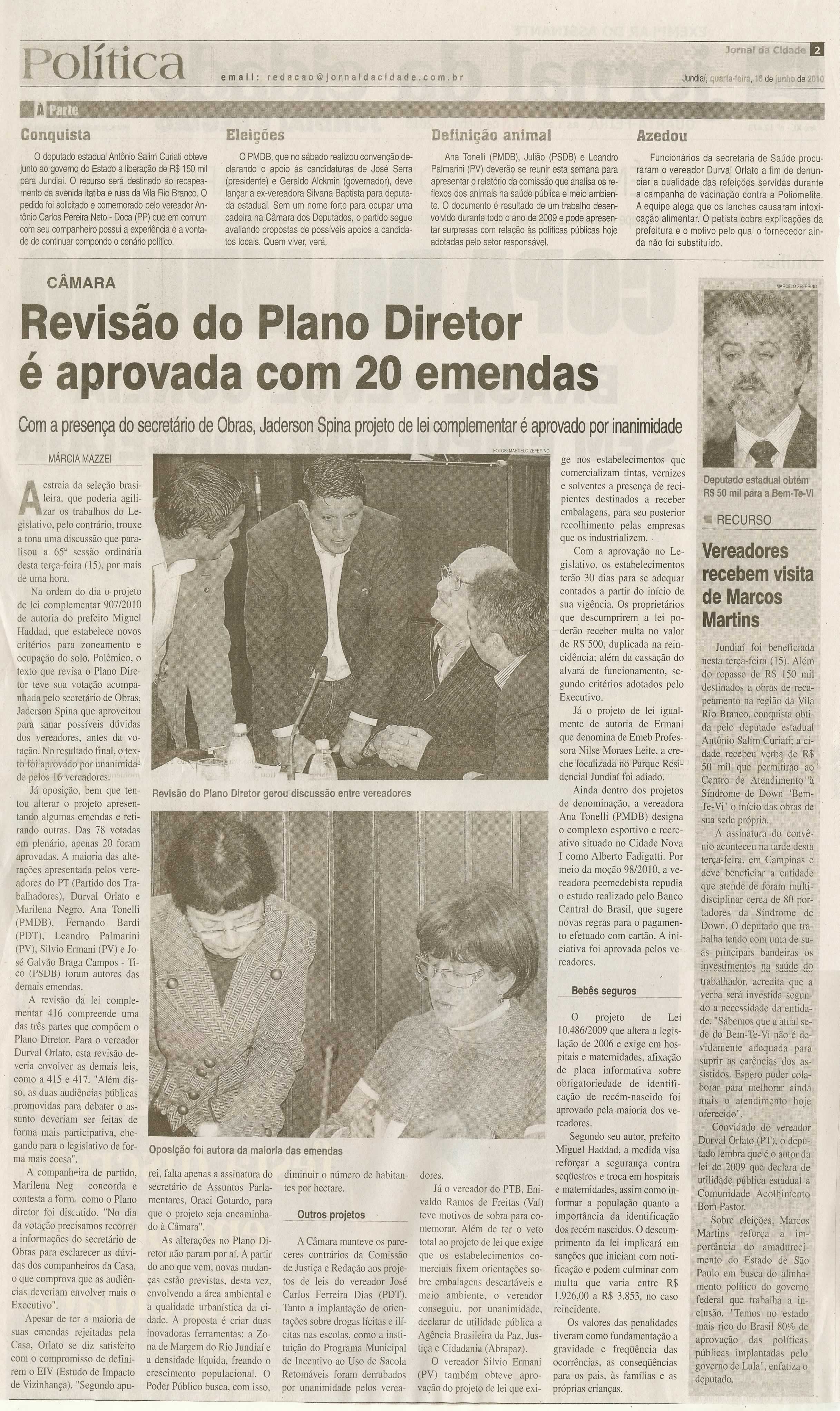 Jornal da Cidade - 16/06/2010