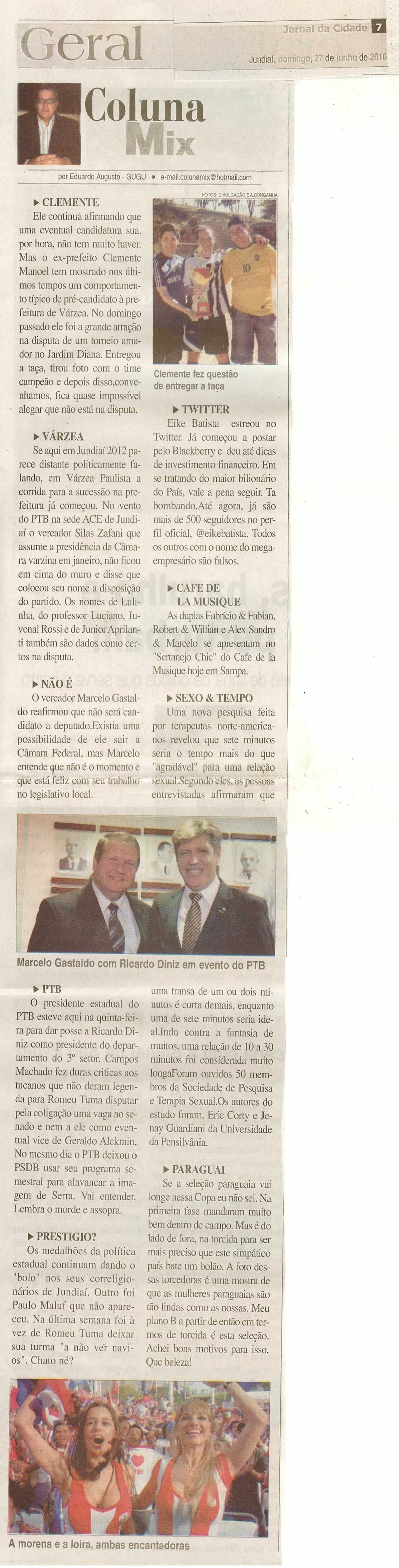 Jornal da Cidade - 27/06/2010
