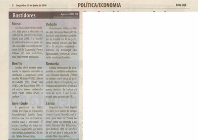 Bom Dia Jundiaí - 29/06/2010