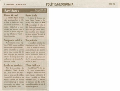 Bom Dia Jundiaí - 07/07/2010