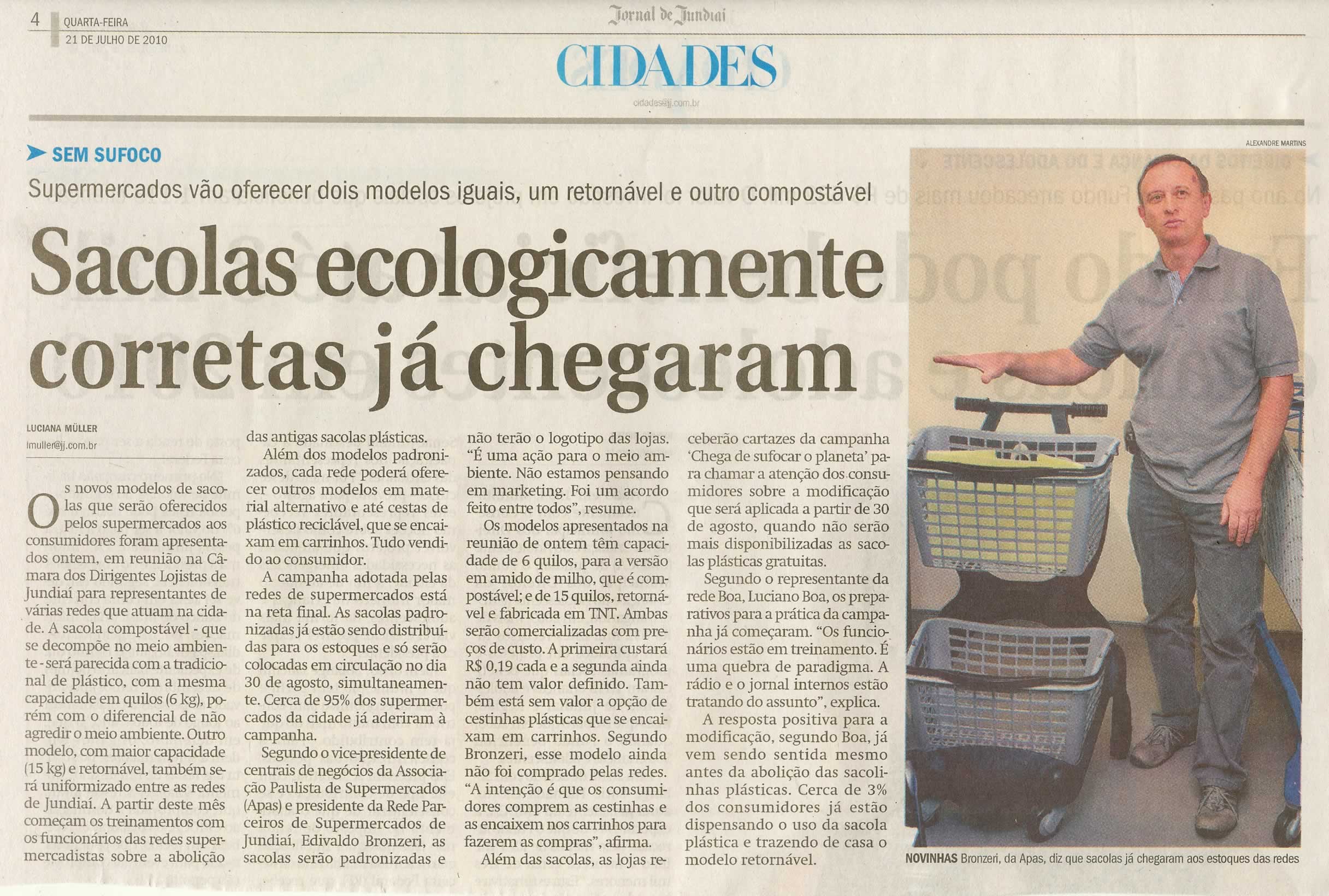 Jornal de Jundiaí - 21/07/2010