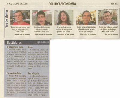 Bom Dia Jundiaí - 27/07/2010