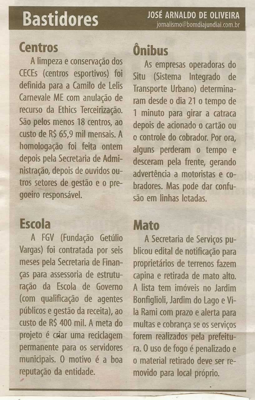 Bom Dia Jundiaí - 31/07/2010