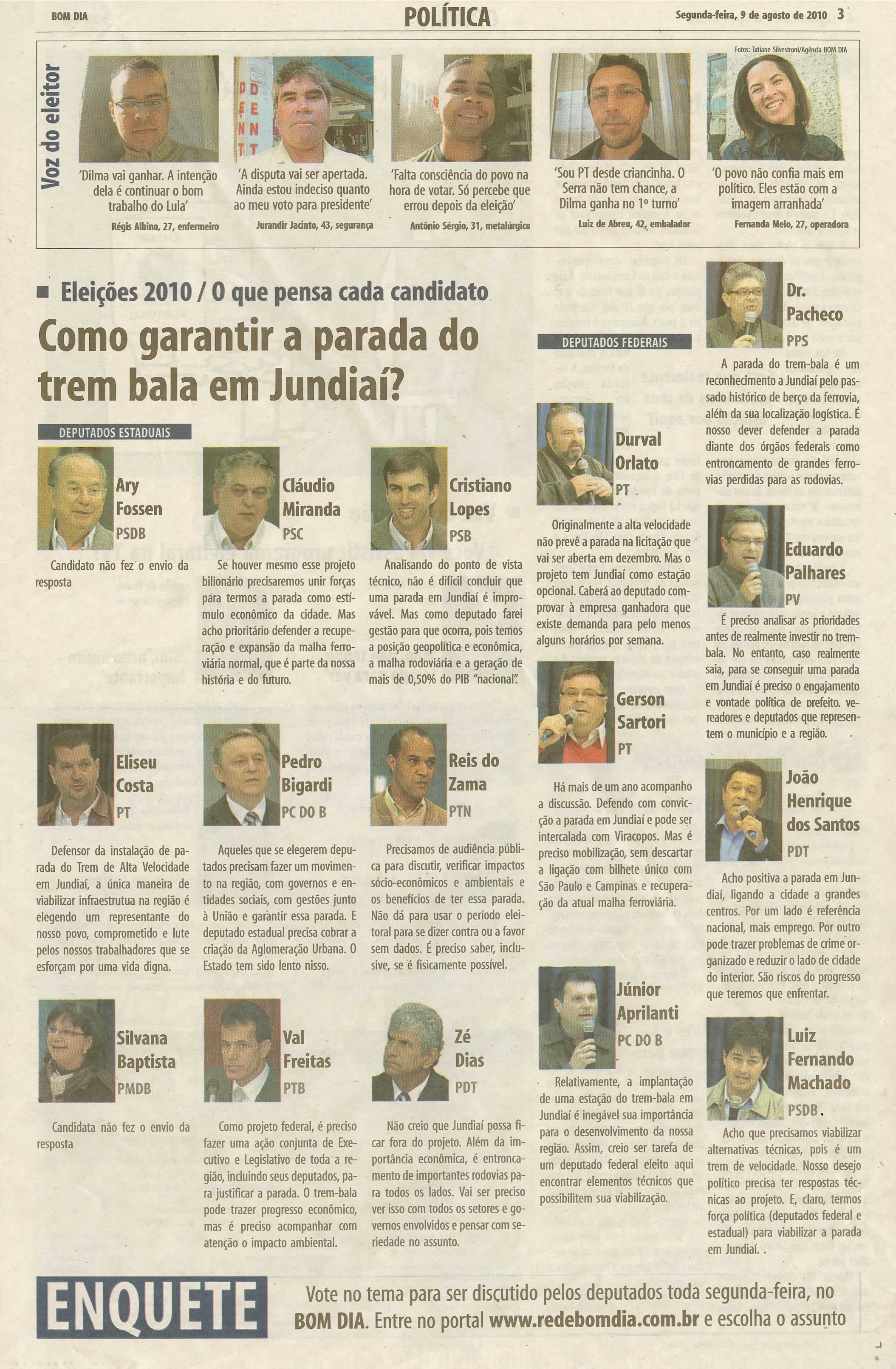 Bom Dia Jundiaí - 09/08/2010