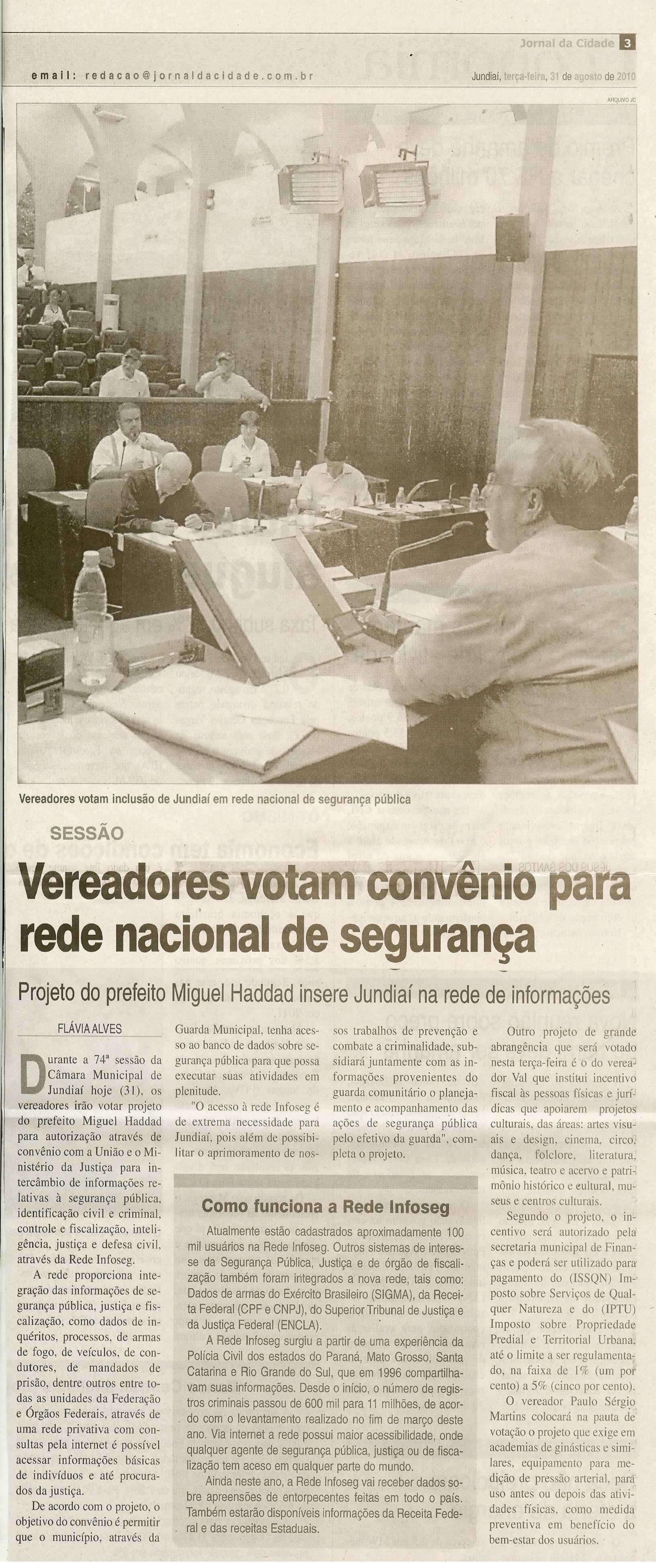 Jornal da Cidade - 31/08/2010