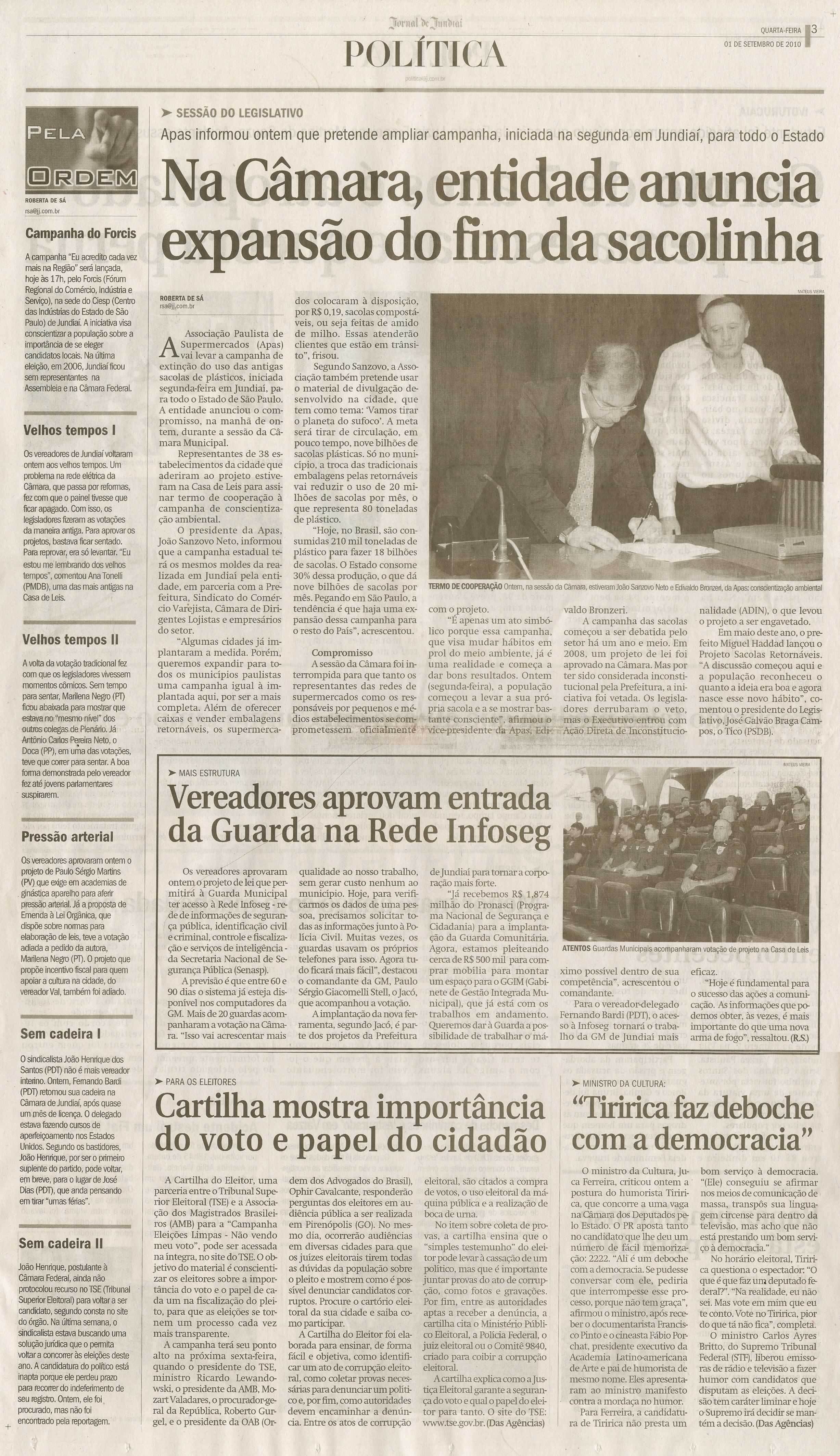 Jornal de Jundiaí - 01/09/2010