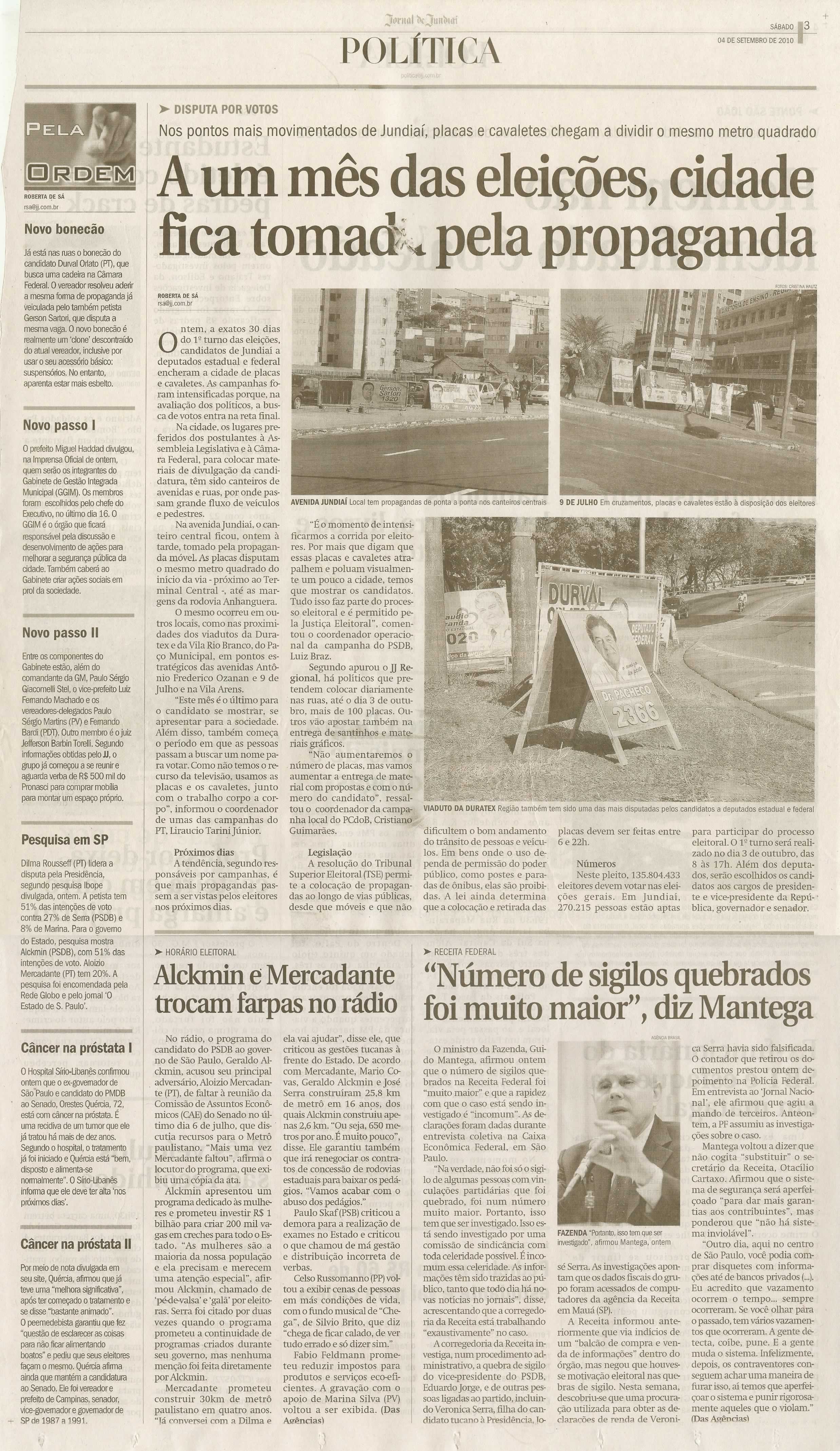 Jornal de Jundiaí - 04/09/2010