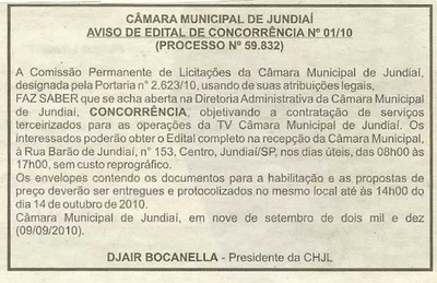 Bom Dia Jundiaí - 11/09/2010